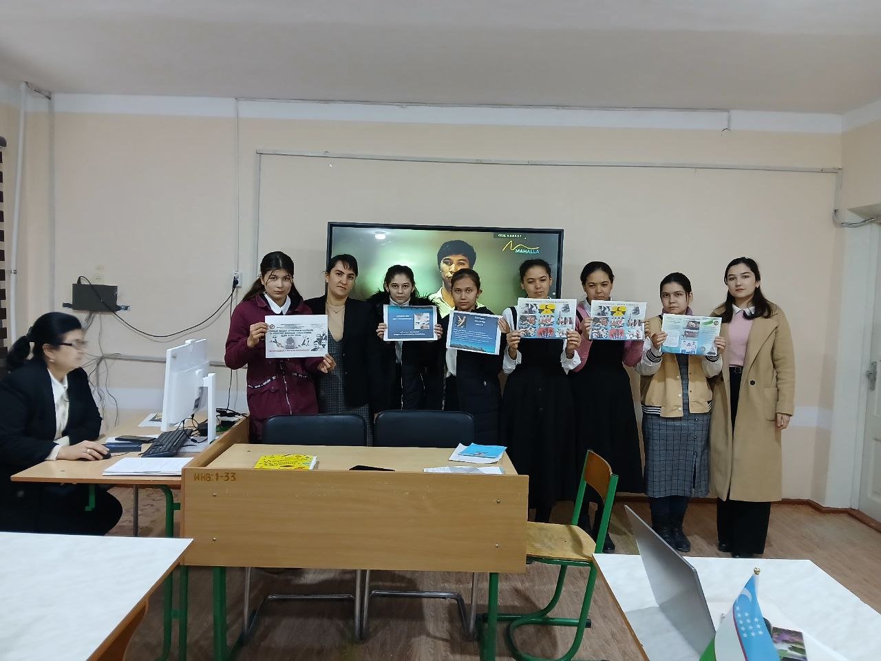 Ta’lim muassasida “Yoshlarning ma’naviy-axloqiy holatiga salbiy ta’sir ko’rsatuvchi huquqbuzarlik,giyohvandlik,axloqsizlik kabi muammolarning bartaraf etish yo’llari davra suhbati